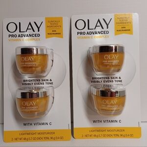 New OLAY PRO ADVANCED Vitamin C Complex, 4-pack Moisturizer ( 1.7 fl oz each)